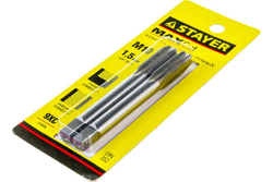 Комплект метчиков сталь 9ХС М10х1.5 2 шт Stayer MASTER 28025-10-1.5-H2