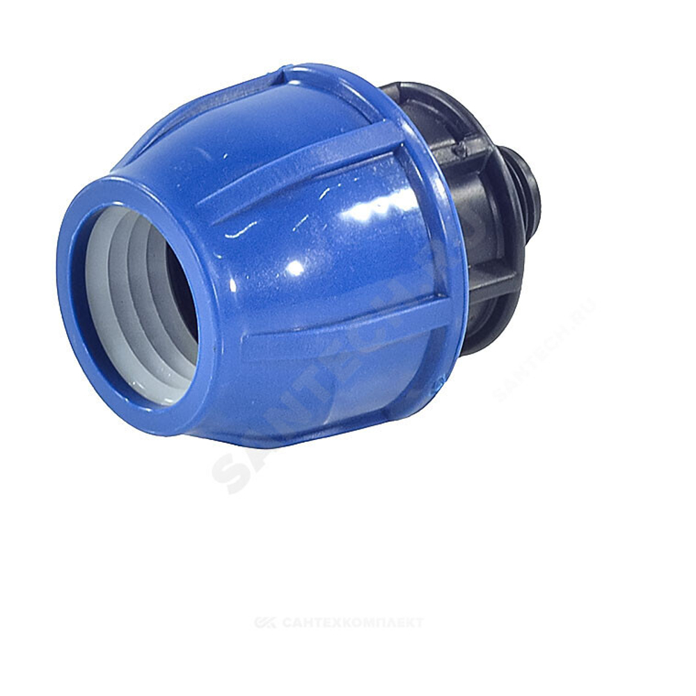 Муфта компрессионная ПЭ Дн 20х1/2" НР Ру16 RTP (РосТурПласт) 11495