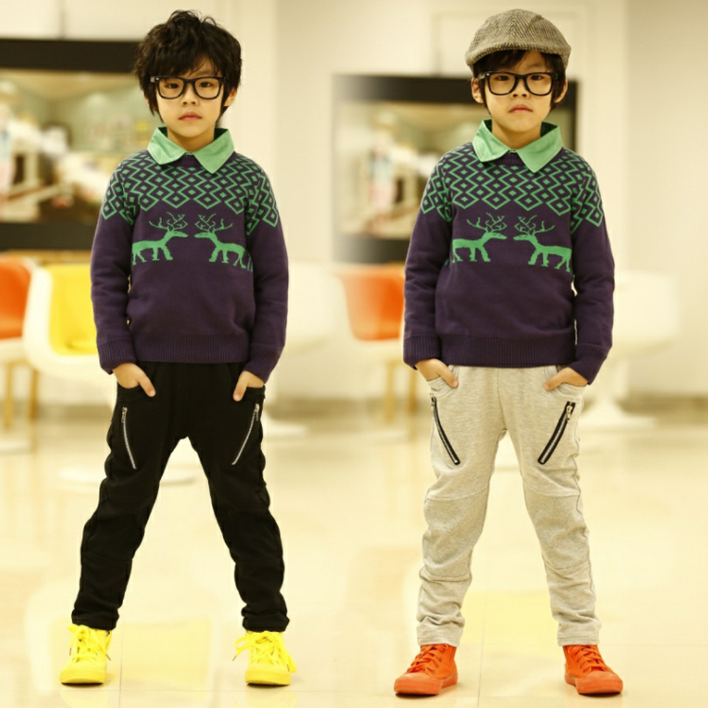 Брюки однотонные с молниями на боковых карманах