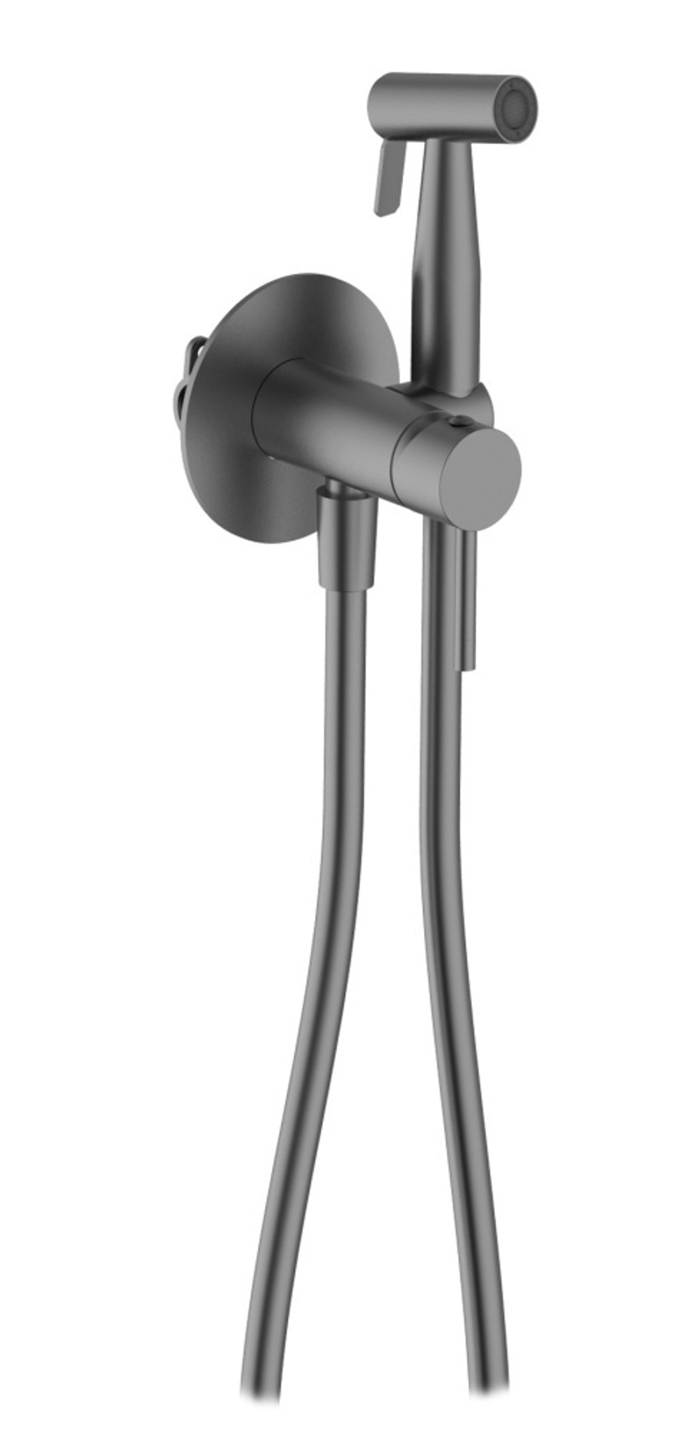 462551-G Смеситель встра. с ГИГ. душем (ГРАФИТ) ViEiR  (10/1шт)