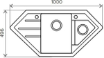 Мойка TOLERO R-114 бежевый №101