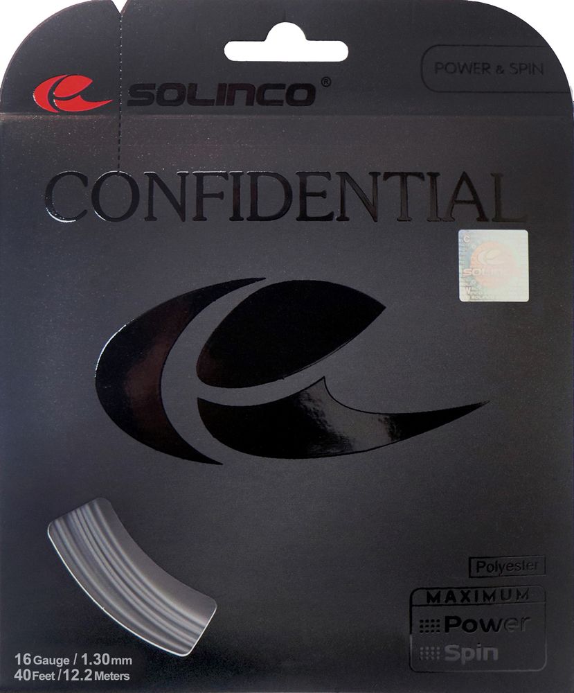 Струны теннисные Solinco Confidential (12 m) - grey