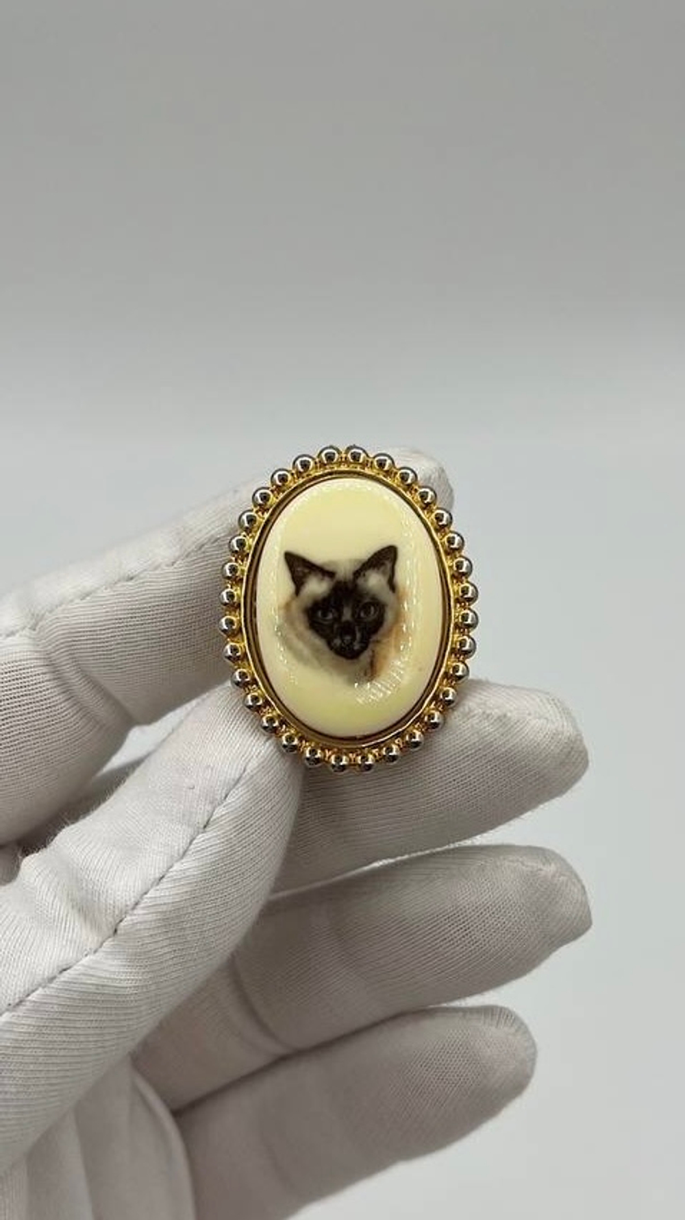 Накладка на пуговицу Кот NONY