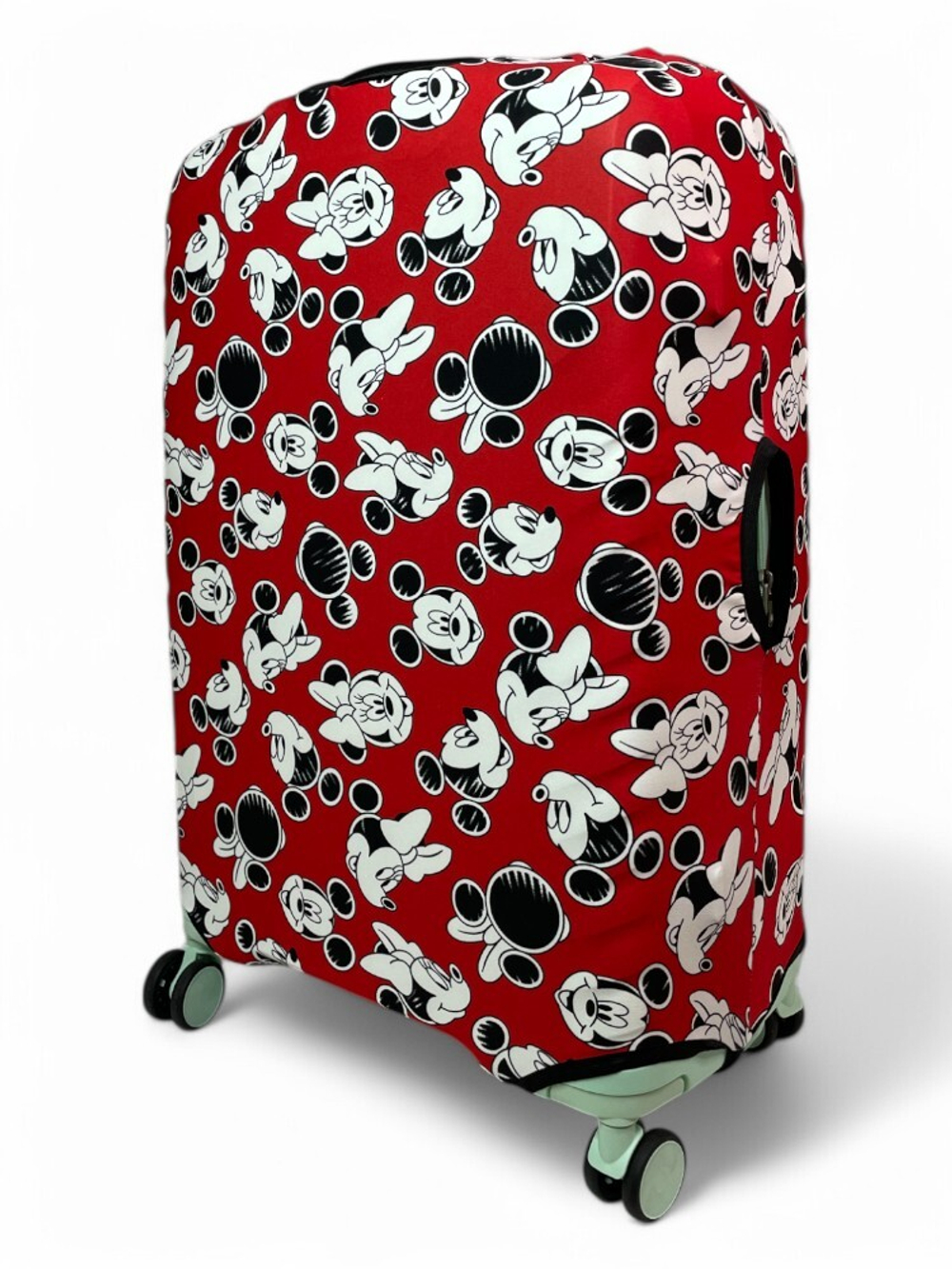 Чехол на чемодан 28", цвет красный/разноцветный, Микки