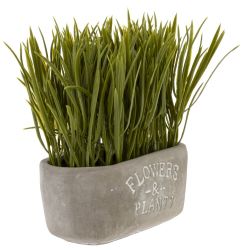 GAEM Цветочная композиция "Осока", L14 W7,5 H16 см