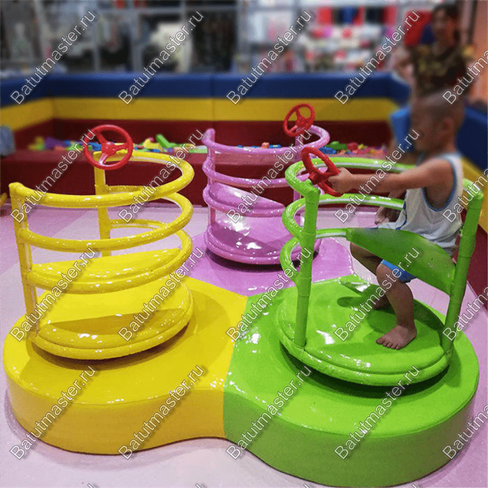 Электрическая карусель детская 4KIDS "Яркое приключение"