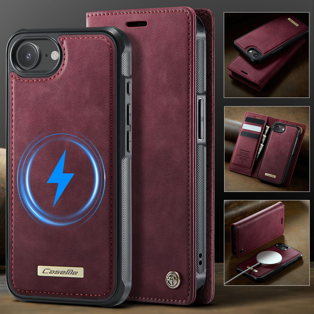 Чехол-кошелек CaseMe 2 in 1 MagSafe iPhone 16E