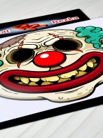 Наклейка - Коварный клоун