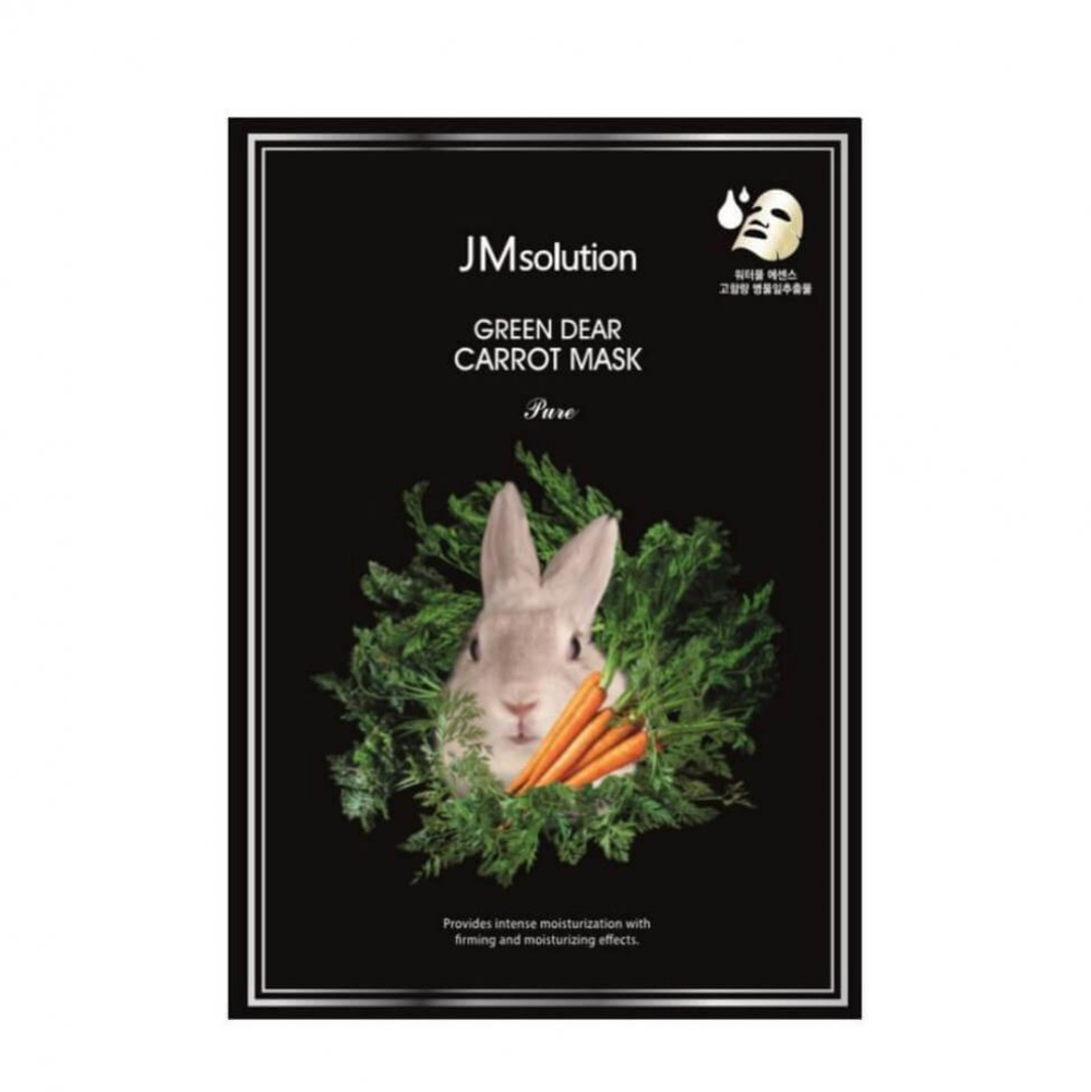 JMsolution Успокаивающая тканевая маска с экстрактом моркови Green Dear Rabbit Carrot Mask