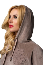 Костюм с коротким рукавом и капюшоном (Размер: L) (Цвет: синий)