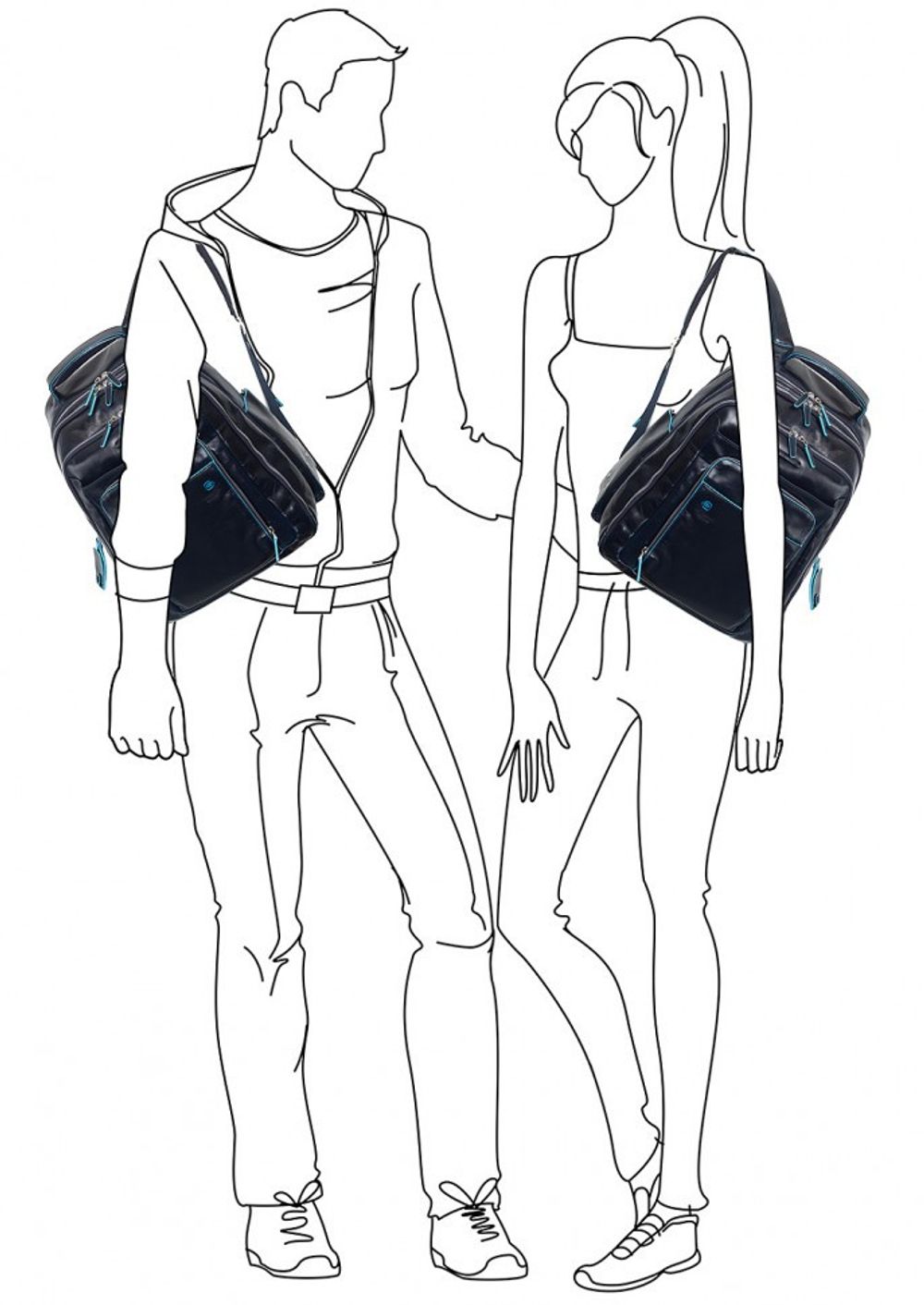 Рюкзак Piquadro Blue Square коричневый телячья кожа (CA1813B2/MO) 8