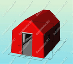 Надувной шатер "Алый" 5*3*3 м