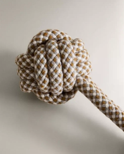 ZARA HOME ВЕРЕВОЧНЫЙ ПРОРЕЗЫВАТЕЛЬ ДЛЯ ЗУБОВ С УЗЛАМИ ДЛЯ СОБАК, СЕРЫЙ