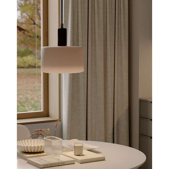 Светильник потолочный Juko, Ø30х32 см, вишневый/бежевый