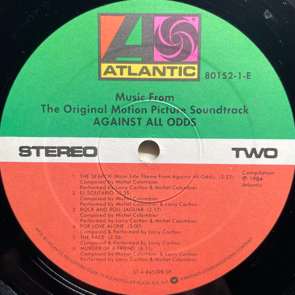 Against All Odds - Original Motion Picture Soundtrack (США 1984г.)