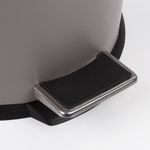 Ведро мусорное с педалью 20 литров "Classic", СЕРОЕ МАТОВОЕ, металлическое, со съемным внутренним ведром, LAIMA, 604946