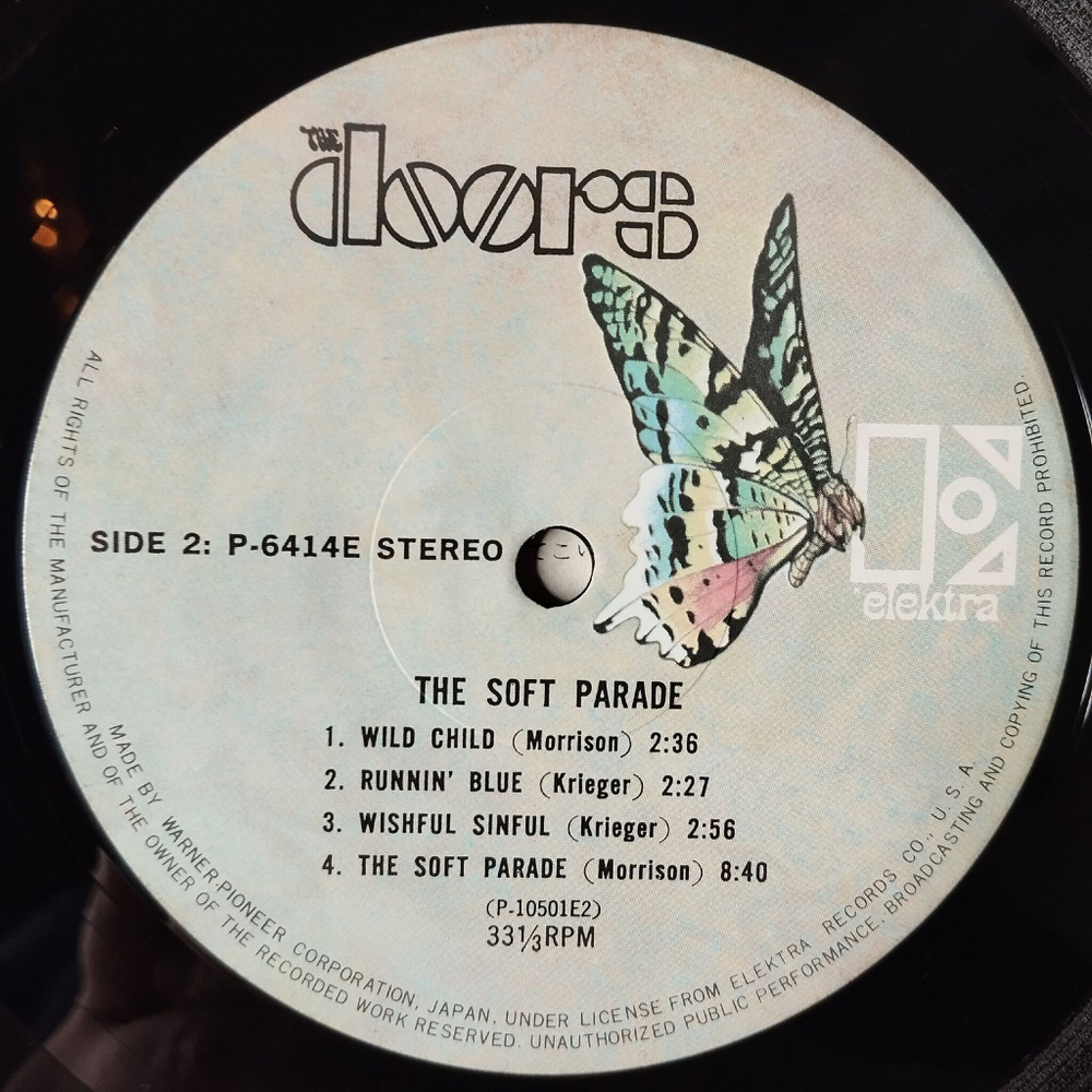 Винтажная виниловая пластинка LP The Doors The Soft Parade (Japan 1980) (No Obi) Easy Ride