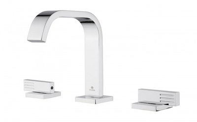 01115 Смеситель на борт раковины (3-отв,ХРОМ)  GANZER (10/1шт)