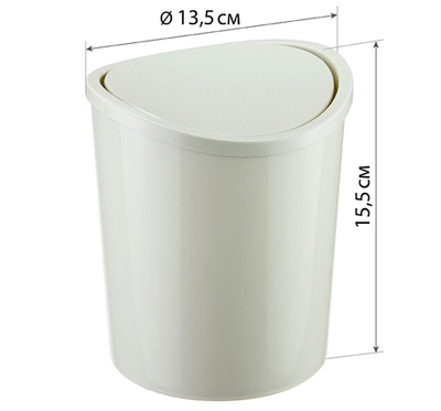 Контейнер для мусора настольный 1.6л М2490