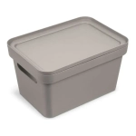 Коробка для хранения Фортуна 270х150 коричнево-серая (комплект 12 шт)