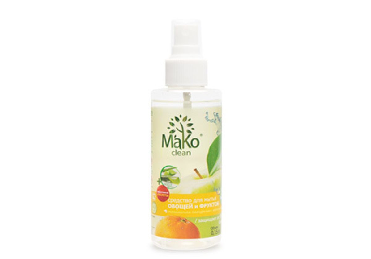Спрей для мытья фруктов и овощей "MaKo Clean", 150мл
