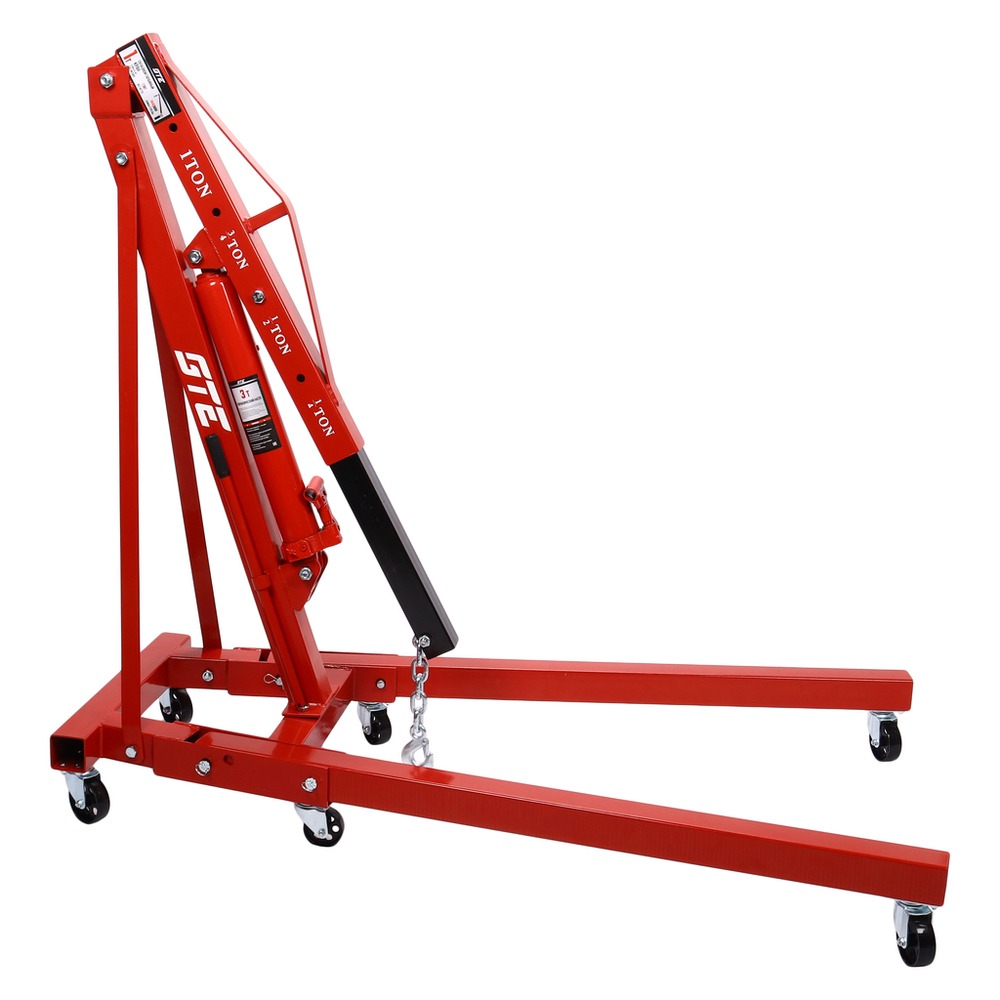 GTE-HK13001 - Кран гидравлический 1т h=2150мм GTE - Гидравлический кран 1т GTE-HK13001 необходим для подъема и перемещения тяжелых узлов транспортных средств.

Подъем стрелы осуществляется за счет гидравлического цилиндра, что позволяет снизить усилия оператора во время работы.

Конструкция модели отличается высокой надежностью, прочностью и долговечностью.



Характеристики:

Грузоподъемность максимальная: 1 т
Минимальная длина стрелы: 935 мм
Максимальная длина стрелы: 1440 мм
Максимальная высота подъема: 2150 мм




Особенности:

Складная конструкция минимизирует место, предназначенное для хранения инструмента.
Гидравлический цилиндр обеспечивает высокую скорость подъема и безопасность.
Прочная конструкция из усиленных сварных элементов.
Регулировка стрелы в 4 положения.