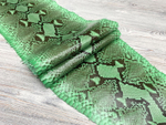 Trilly Menta (0,4-0,6 мм), цв. Зеленый, натуральная кожа питона