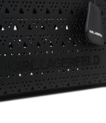 Кожаная сумка-трапеция Karl Lagerfeld - черный(241W3049)