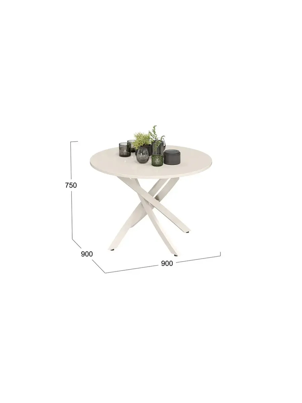 Стол "Диамонд" тип 2 бежевый муар