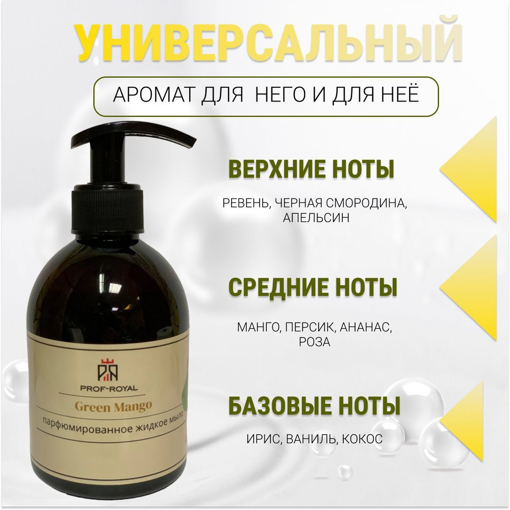 Prof-Royal Жидкое мыло Black Currant для рук парфюмированное с ароматом Черной смородины, 300 мл