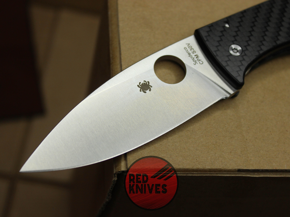 Нож Spyderco Bodacious - рукоять карбон, клинок сатин