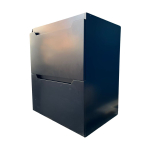 Тумба напольная SANITEKO "Рубин антрацит" под COMO 60, 2 ящика, черный матовый