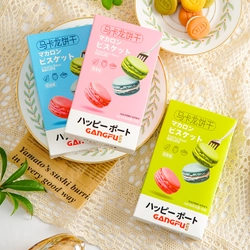 Печенье-сэндвич Macaron Gangfu c клубничным вкусом, 50 г