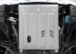 Защита картера и КПП Rival для Exeed TXL (V - 1.6) 2020-2021 2021-н.в., алюминий 3 мм, с крепежом, штампованная, 333.0927.1