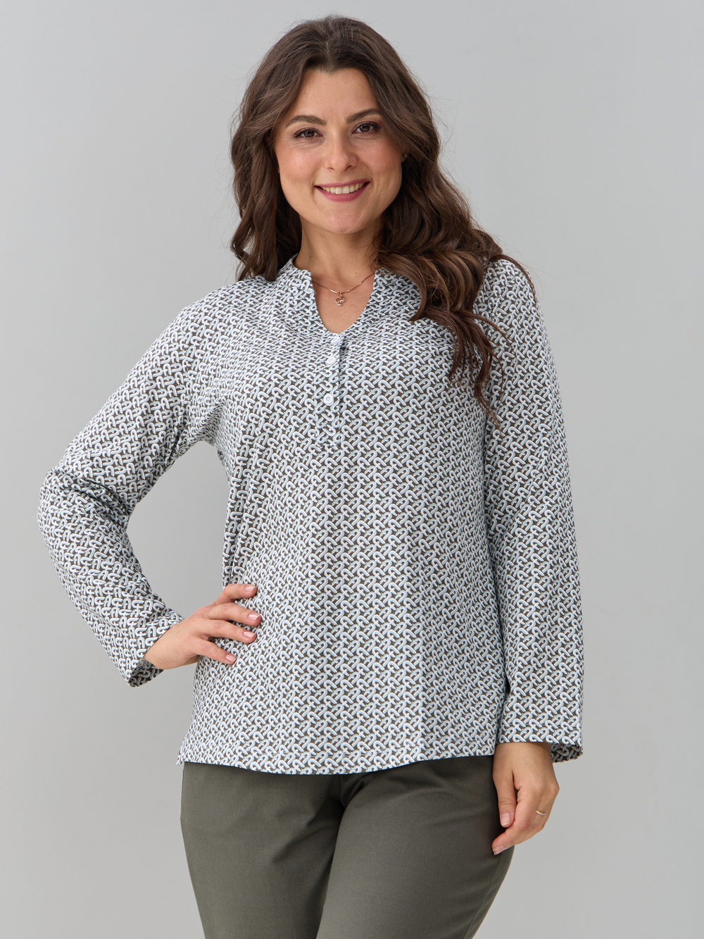 Блузка БЛ-22/фурла-бежевыйджинс