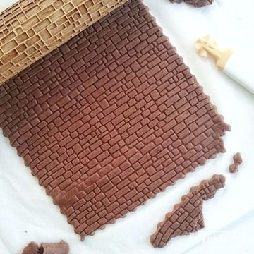 Скалка с узором Кирпичная кладка