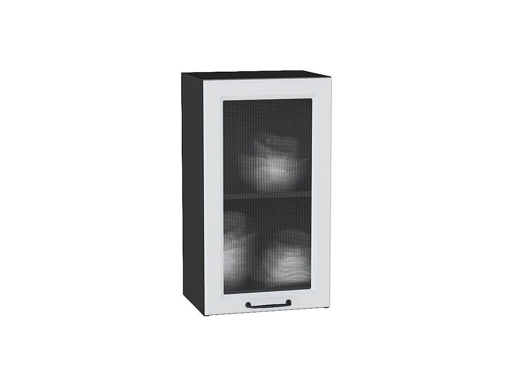 Шкаф верхний с 1-ой остекленной дверцей Ницца