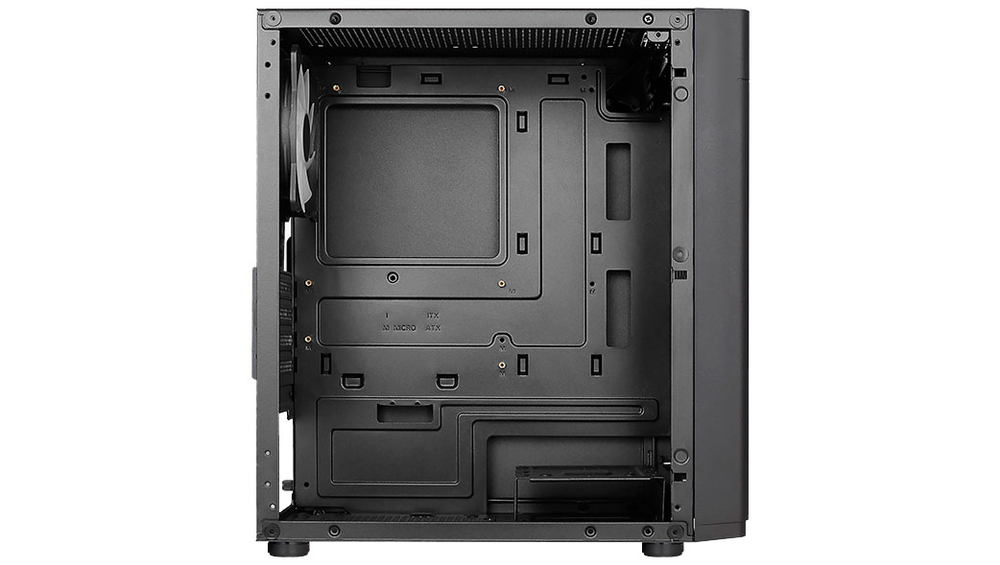 Корпус Aerocool Hexform-G-BK-V2 Black Mini Tower (4711099471799) без БП