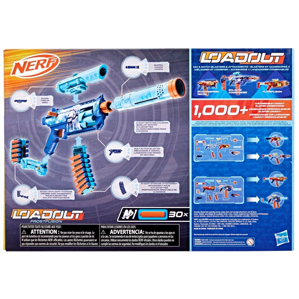 Hasbro Nerf Loadout - Бластер FROSTFUSION + 30 стрел G3157
