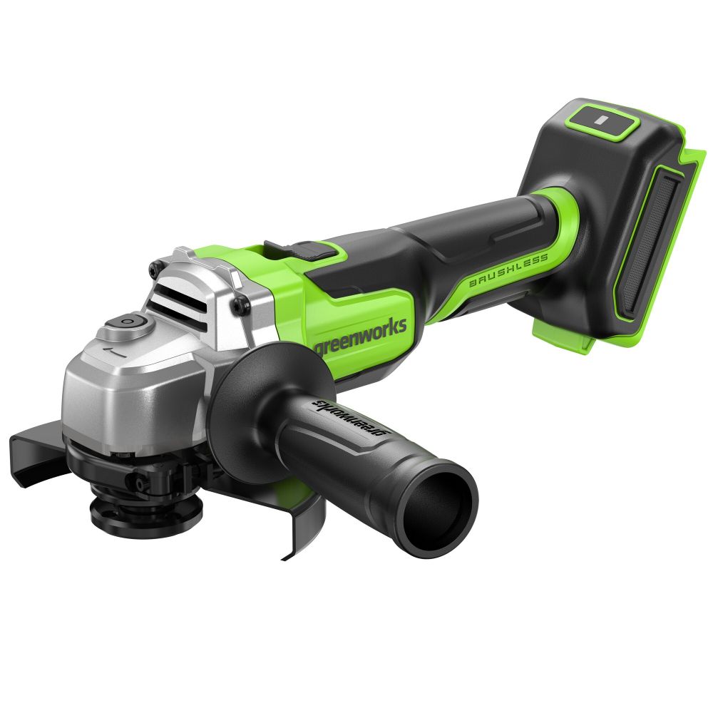 Угловая шлифовальная машина акк. Greenworks AG5900, 24V, б/щет, 125 мм, 8500 об/мин, 3D-Antikickback, без АКБ и ЗУ (3201007)