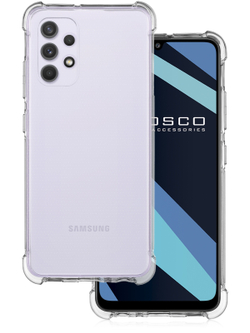 Чехол ROSCO для Samsung Galaxy A32 оптом (арт. SS-A32-HARD-TPU-TRANSPARENT)