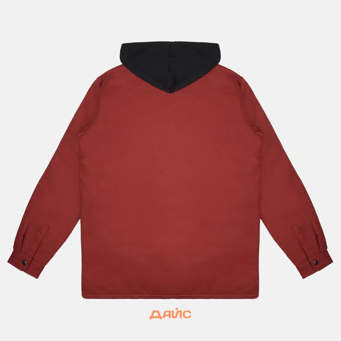 Куртка мужская Dickies Skateboarding Duck Shirt Jacket  артикул:TJSK5-darkred - купить в магазине Дайс