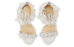Jimmy Choo Maisel Leather One Strap Sandals Women"s White