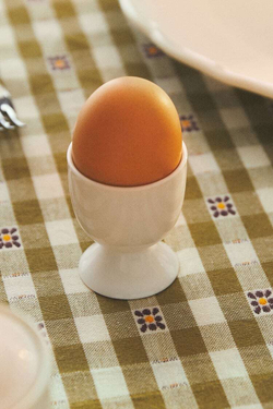 ZARA HOME ТОНКИЙ ФАРФОРОВЫЙ ДЕРЖАТЕЛЬ ДЛЯ ЯИЦ, БЕЛЫЙ