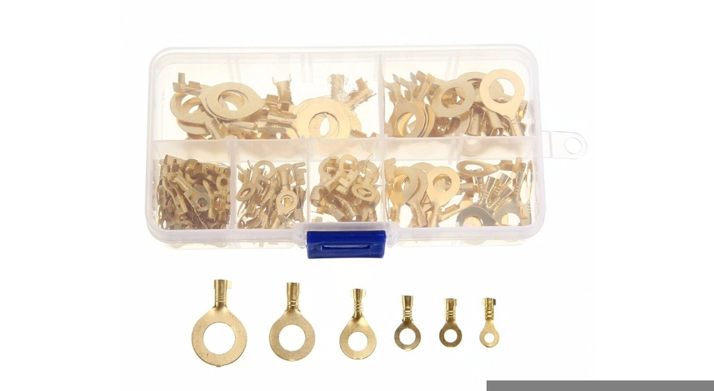 Набор обжимных медных наконечников (латунь 150шт)