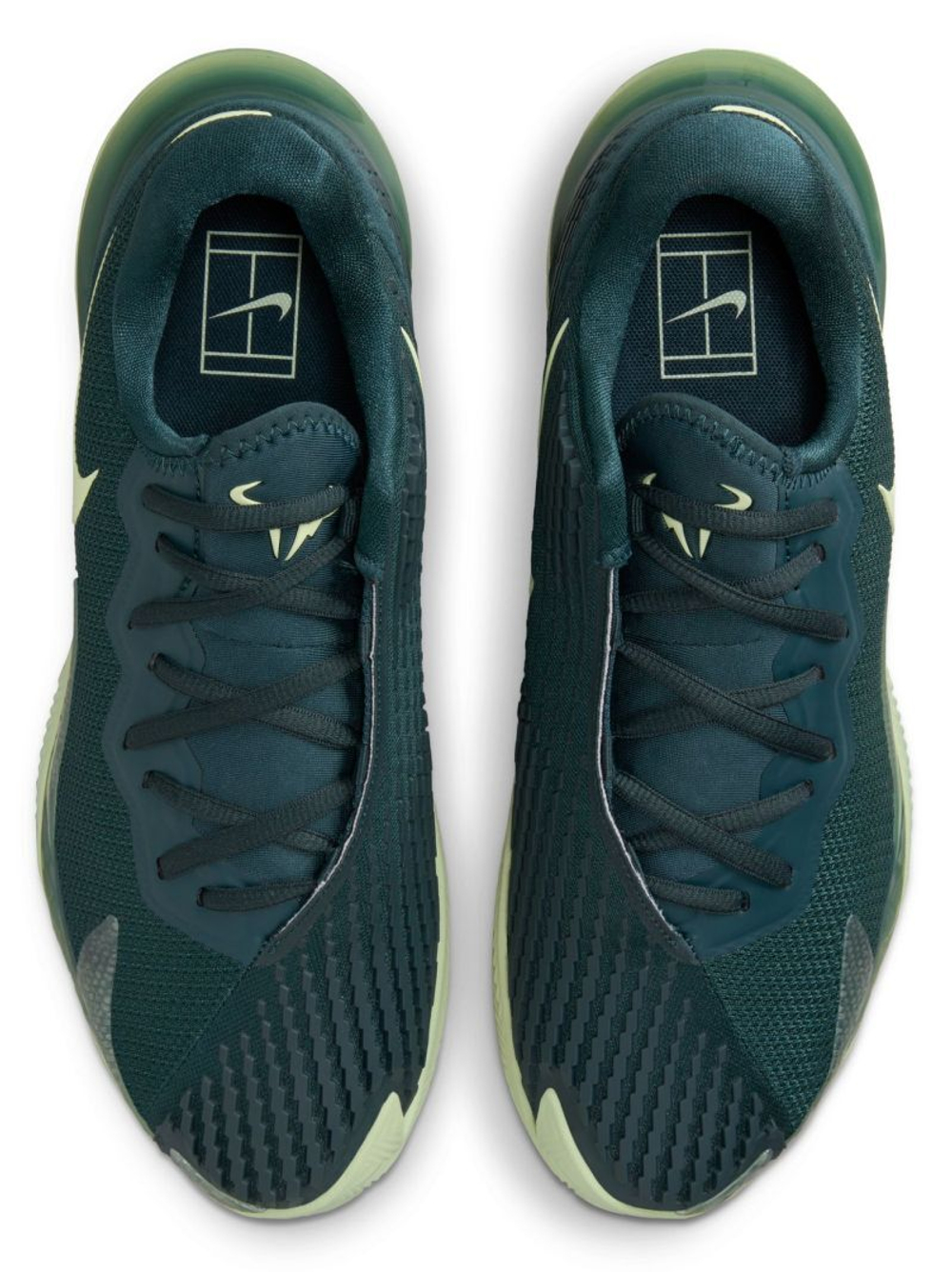 Мужские кроссовки теннисные Nike Air Zoom Vapor Cage 4 Rafa Clay - deep jungle/lime ice/deep jungle