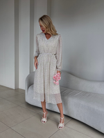 Платье Амелия олива (без пояска)