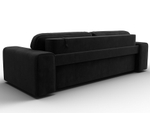 Диван прямой Лига-029, велюр Черный