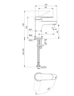 Смеситель для раковины CERAFINE O NUOVO BD766AA
