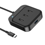 USB Hub Port HOCO HB31 Easy 4-in-1 converter (Type-C to USB2.0*4) 0.2M